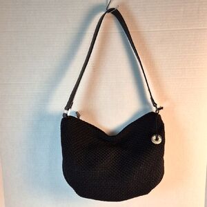 The Sak- Black woven shoulder bag